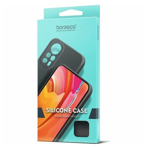 Накладка силиконовая BoraSCO Silicone Case Tecno Pova 6 Neo Black фото 