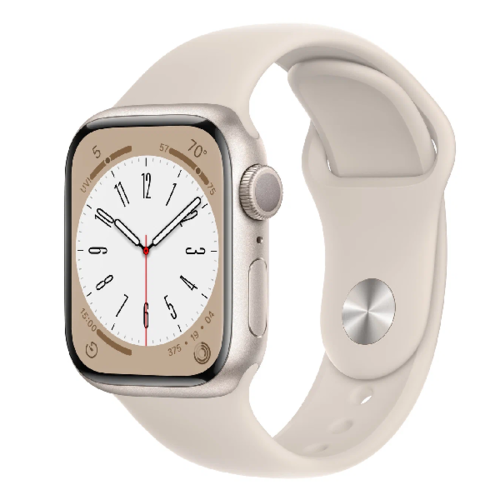 Умные часы Apple Watch Series 8 45mm А2771 Aluminum Case with Sport Band Starlight фото 