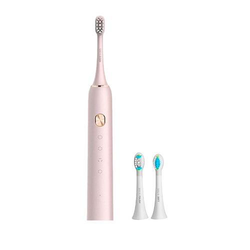 Электрическая зубная щетка SOOCAS X3U розовая (2 насадки+щеточка для лица) фото 