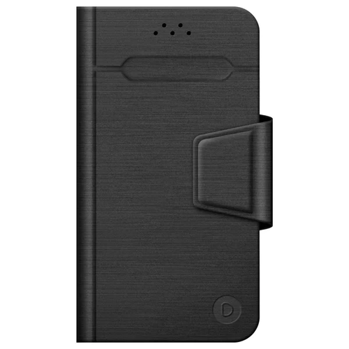 Чехол-книжка Deppa Wallet Fold Carbon M универсальный (4.3"-6") Black фото 