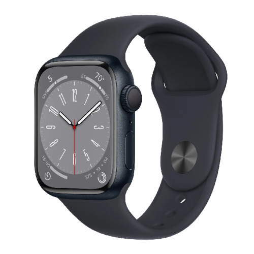 Умные часы Apple Watch Series 8 41mm А2770 Aluminum Case with Sport Band Midnight (S/M) фото 