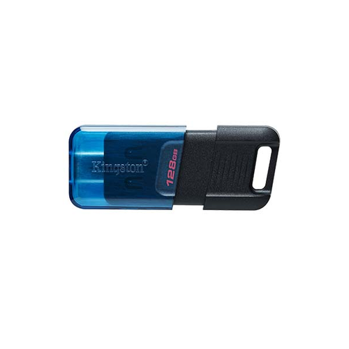 USB накопитель Kingston Data Traveler 80M USB 3.0/3.2 + Type-C 128Gb Black/Blue фото 