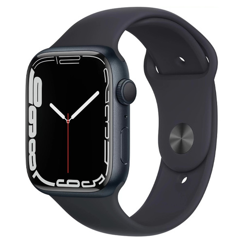 Умные часы Apple Watch Series 7 45mm Aluminum Case with Sport Band Midnight фото 