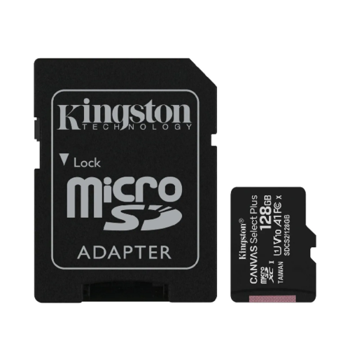 карта памяти Kingston micSDXC Canvas Select Plus 128Gb (class 10) + адаптер (SDCS2/128GB) фото 