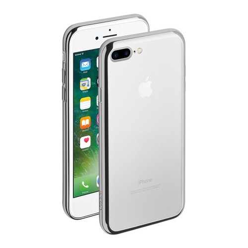 Накладка силиконовая Deppa Gel Plus Case iPhone 7 Plus Silver фото 
